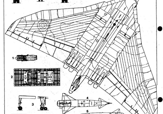 Avro Vulcan B Mk II aircraft drawings (figures)